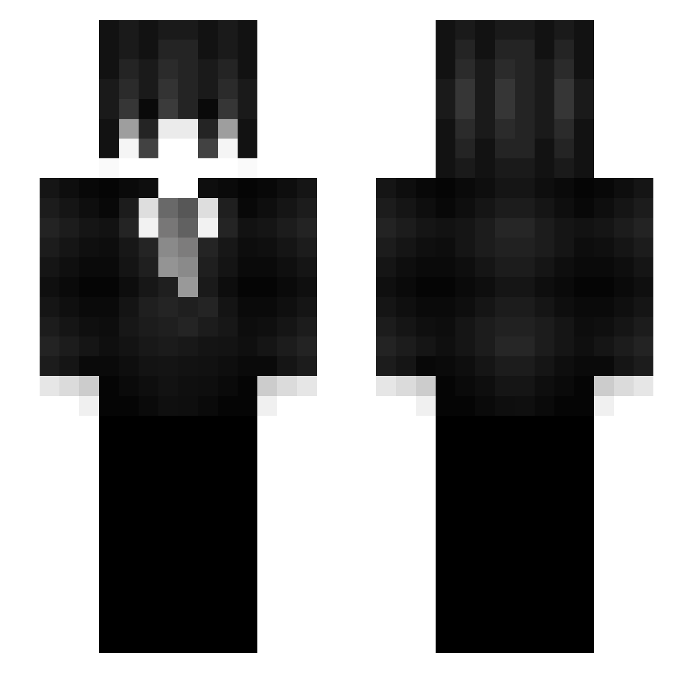 t0xiclust Minecraft skin, front and back view