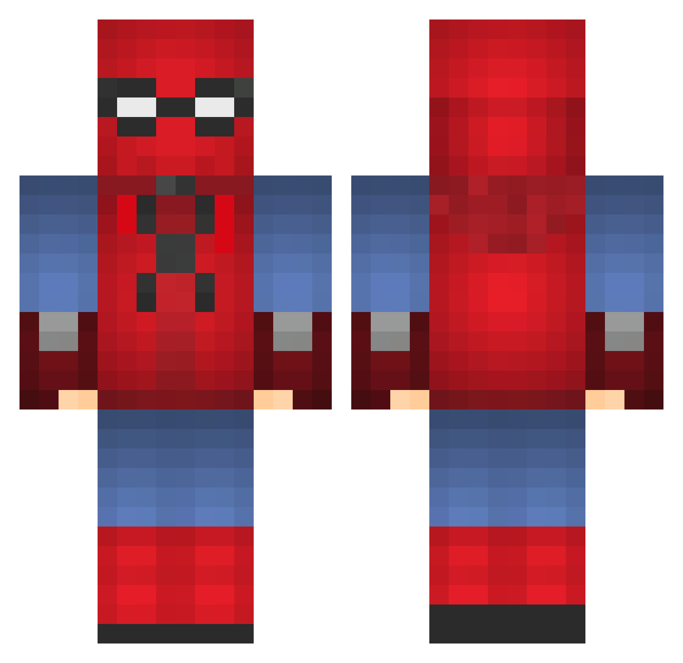 prettyboydrain Minecraft skin, front and back view