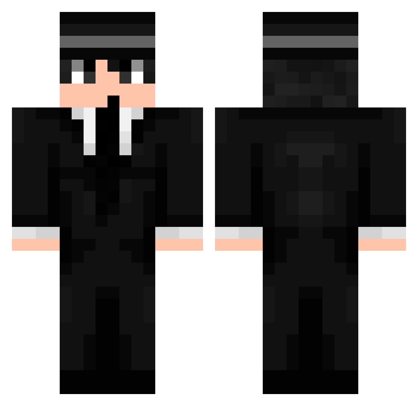 Kolkozy Minecraft skin, front and back view