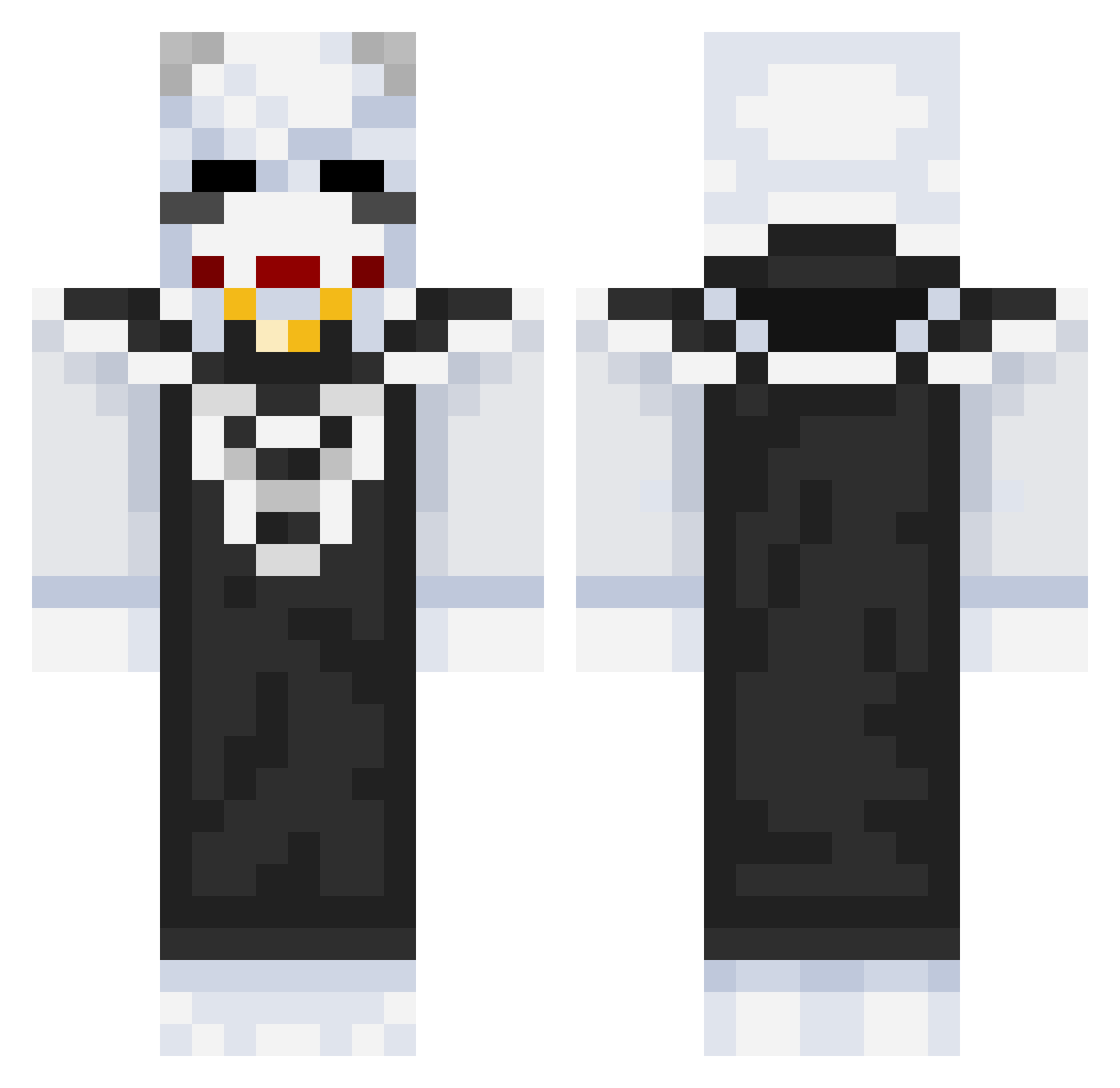 Aukin__ Minecraft skin, front and back view