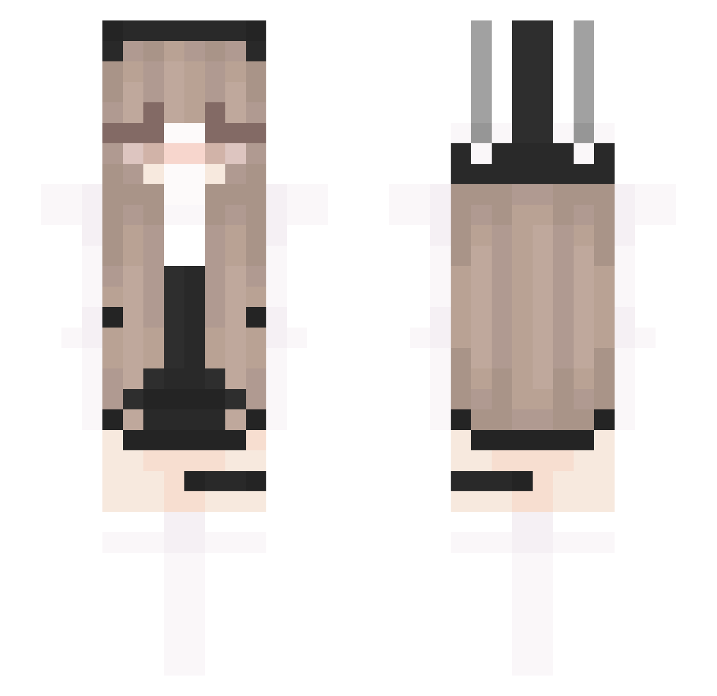 _Vulture_ Minecraft skin, front and back view
