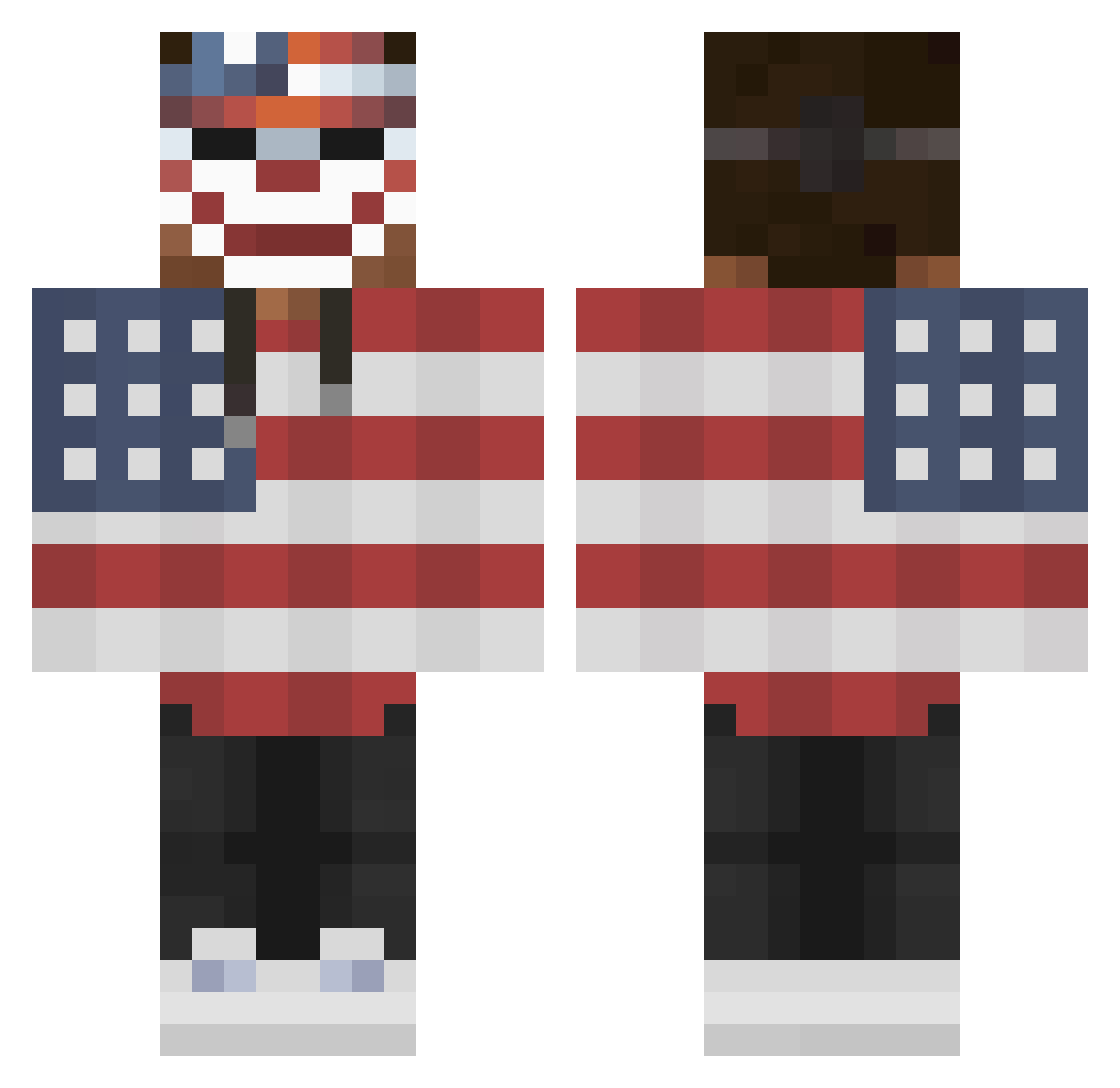 __itzsteve__ Minecraft skin, front and back view