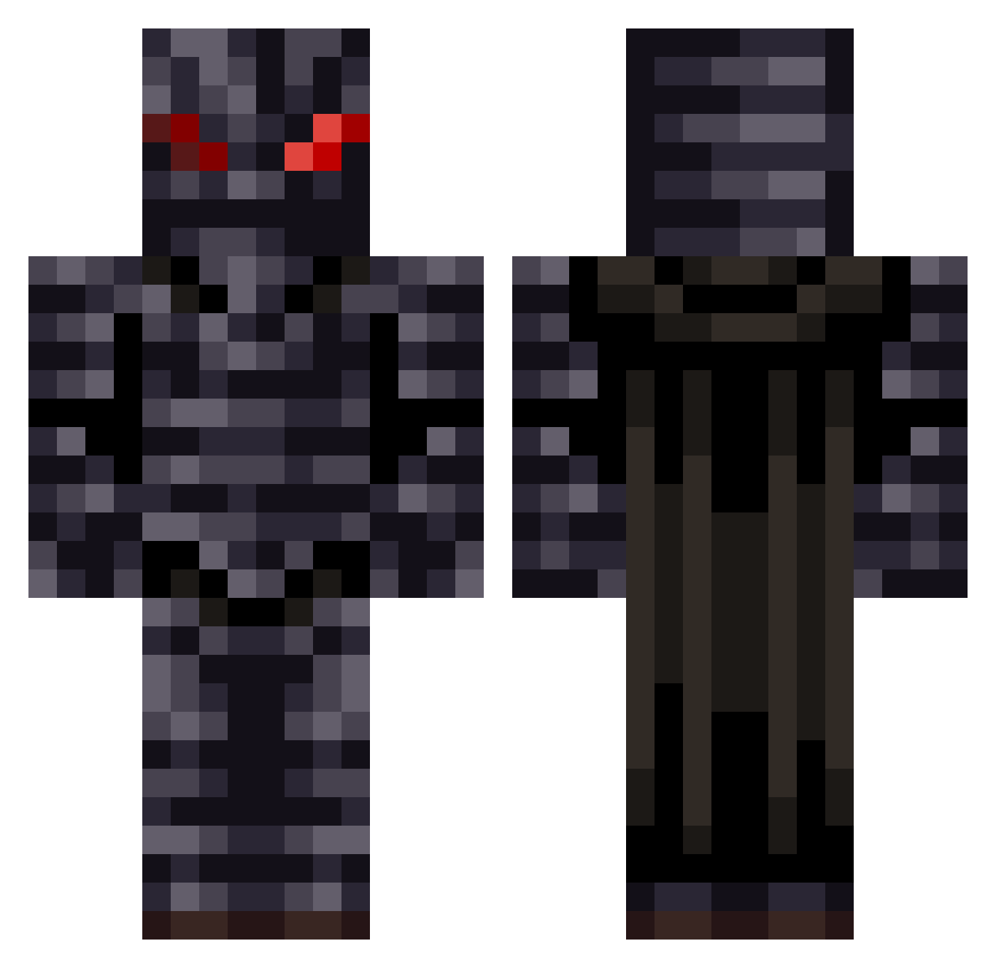 MatGogonner Minecraft skin, front and back view