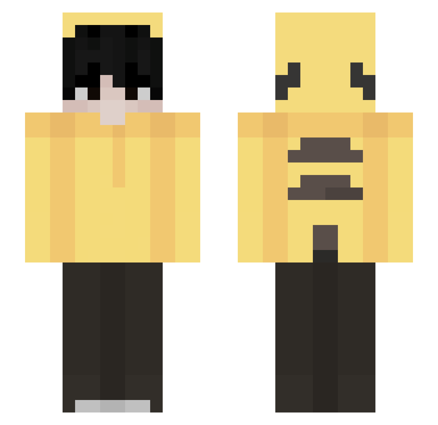 lancito01 Minecraft skin, front and back view