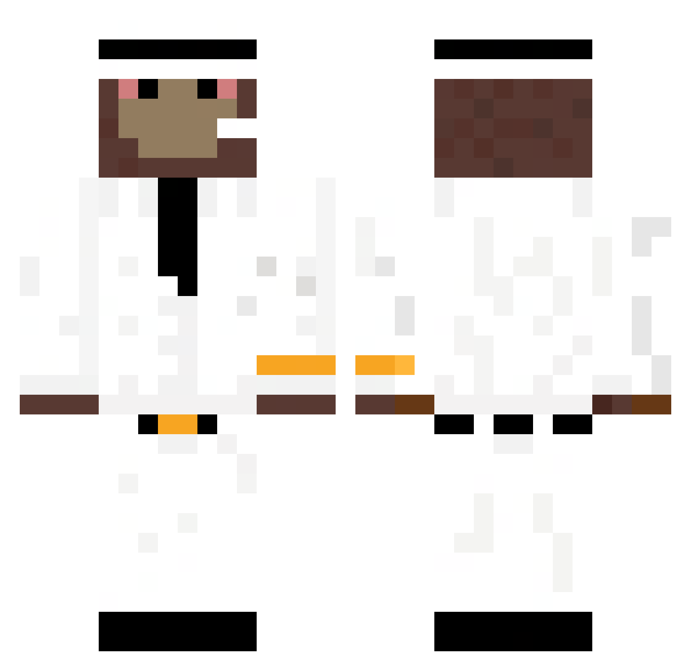 iDatLok Minecraft skin, front and back view