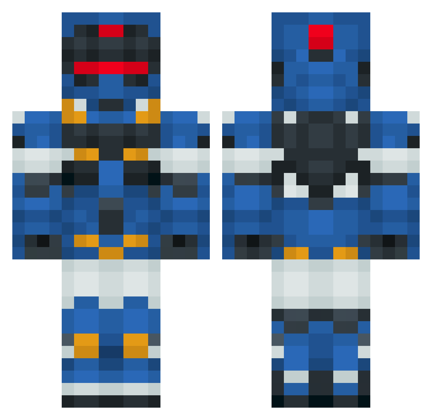 supernaoto2 Minecraft skin, front and back view