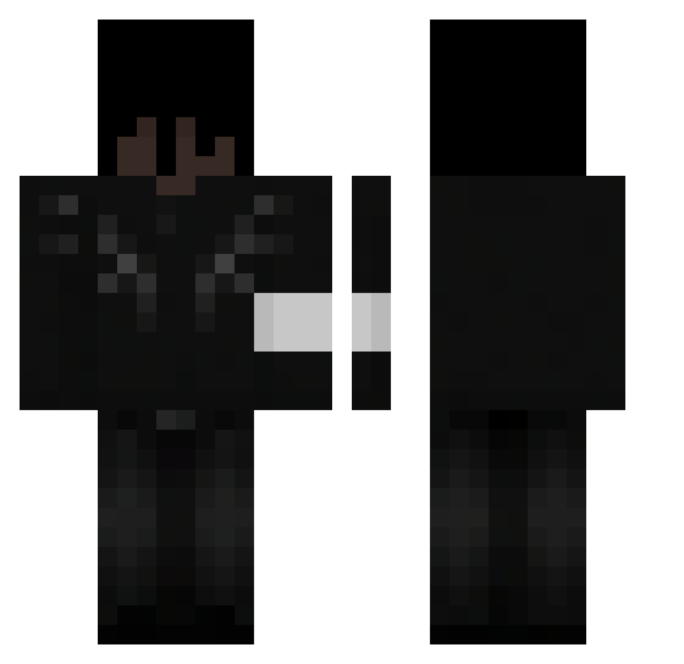 Krata_Piwka Minecraft skin, front and back view