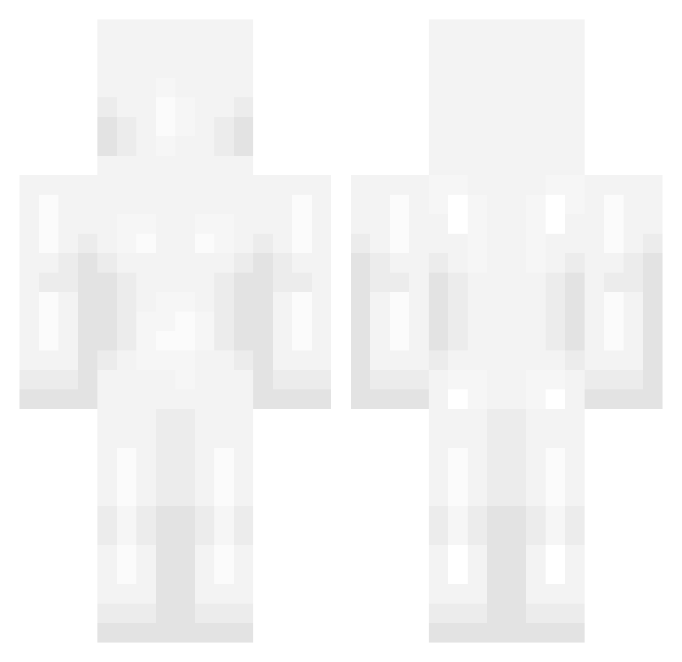Refresck Minecraft skin, front and back view