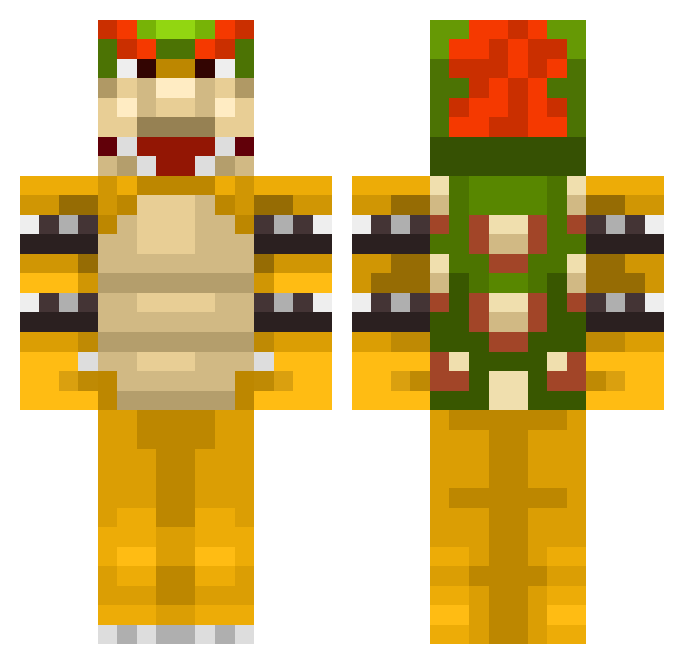 TheBoogatron9000 Minecraft skin, front and back view