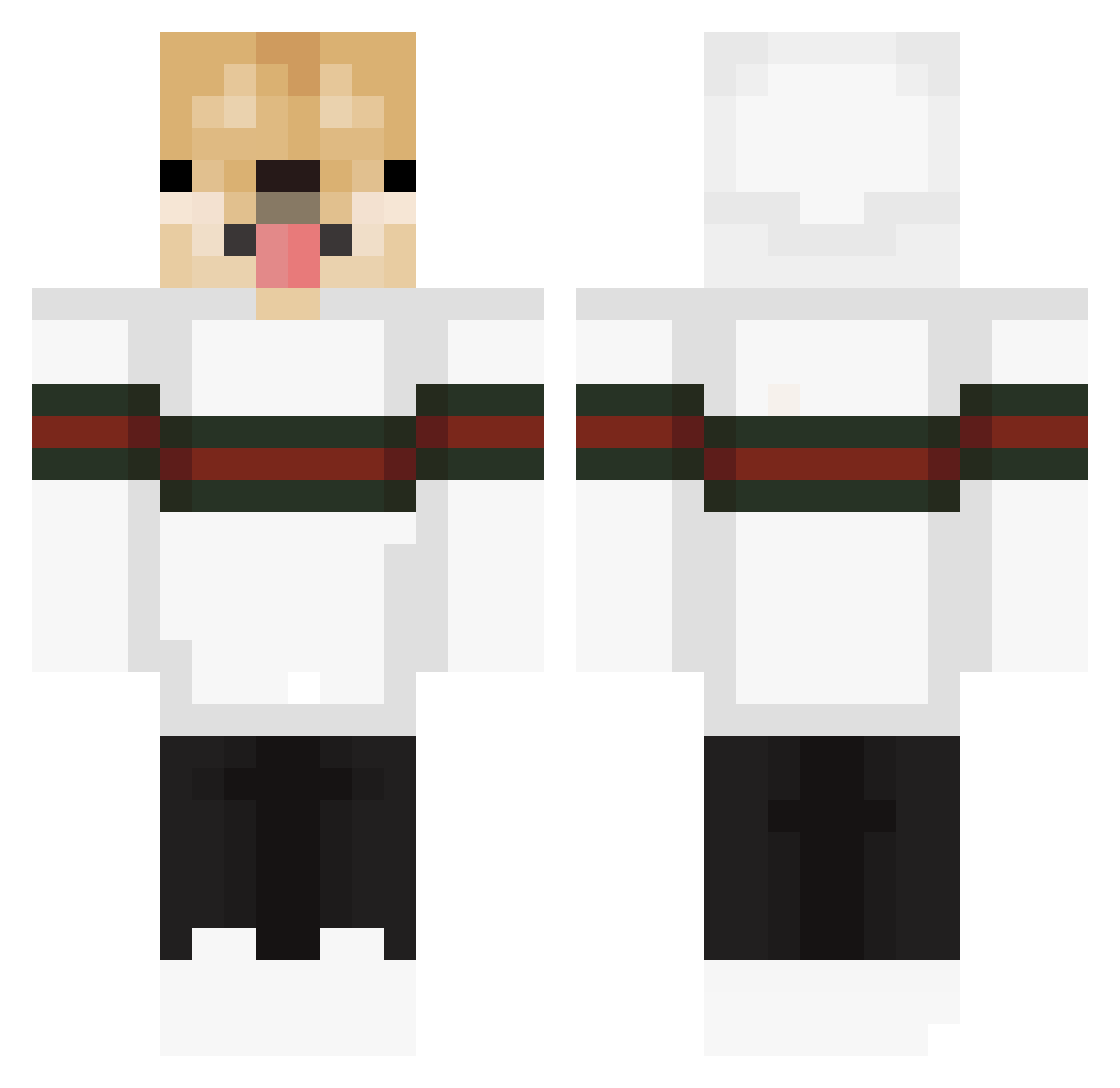 arin2115 Minecraft skin, front and back view