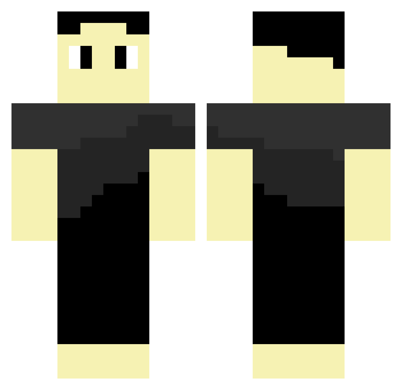 sporophyll Minecraft skin, front and back view