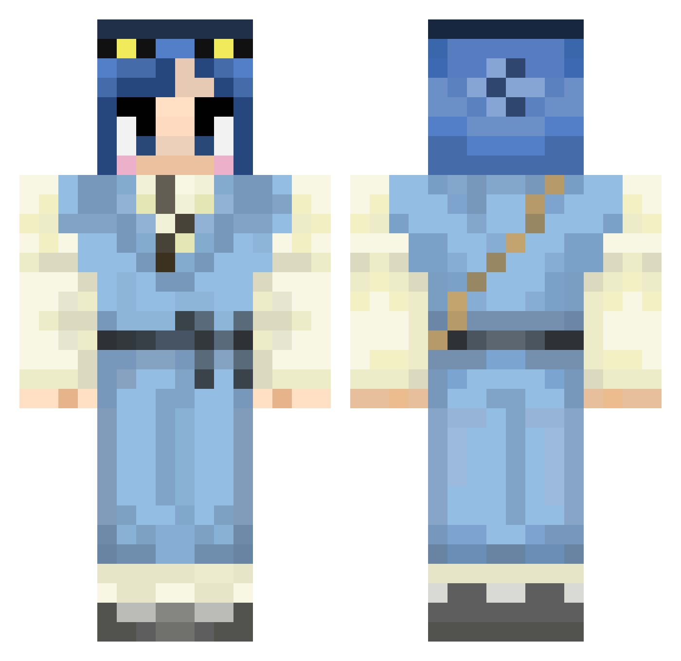 Jambo4952 Minecraft skin, front and back view