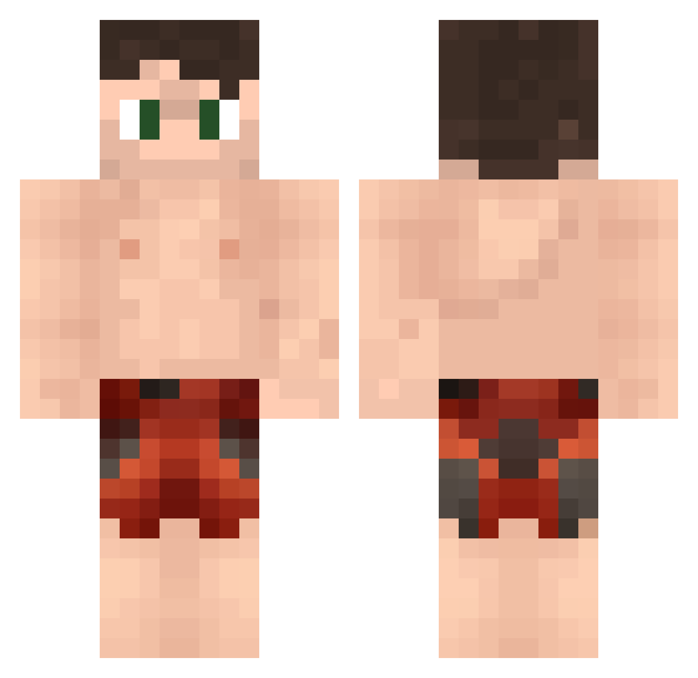 manuelinator_342 Minecraft skin, front and back view