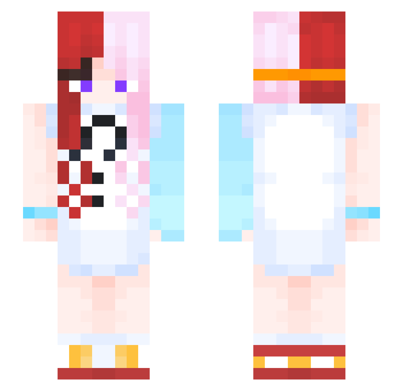 lily_ann Minecraft skin, front and back view
