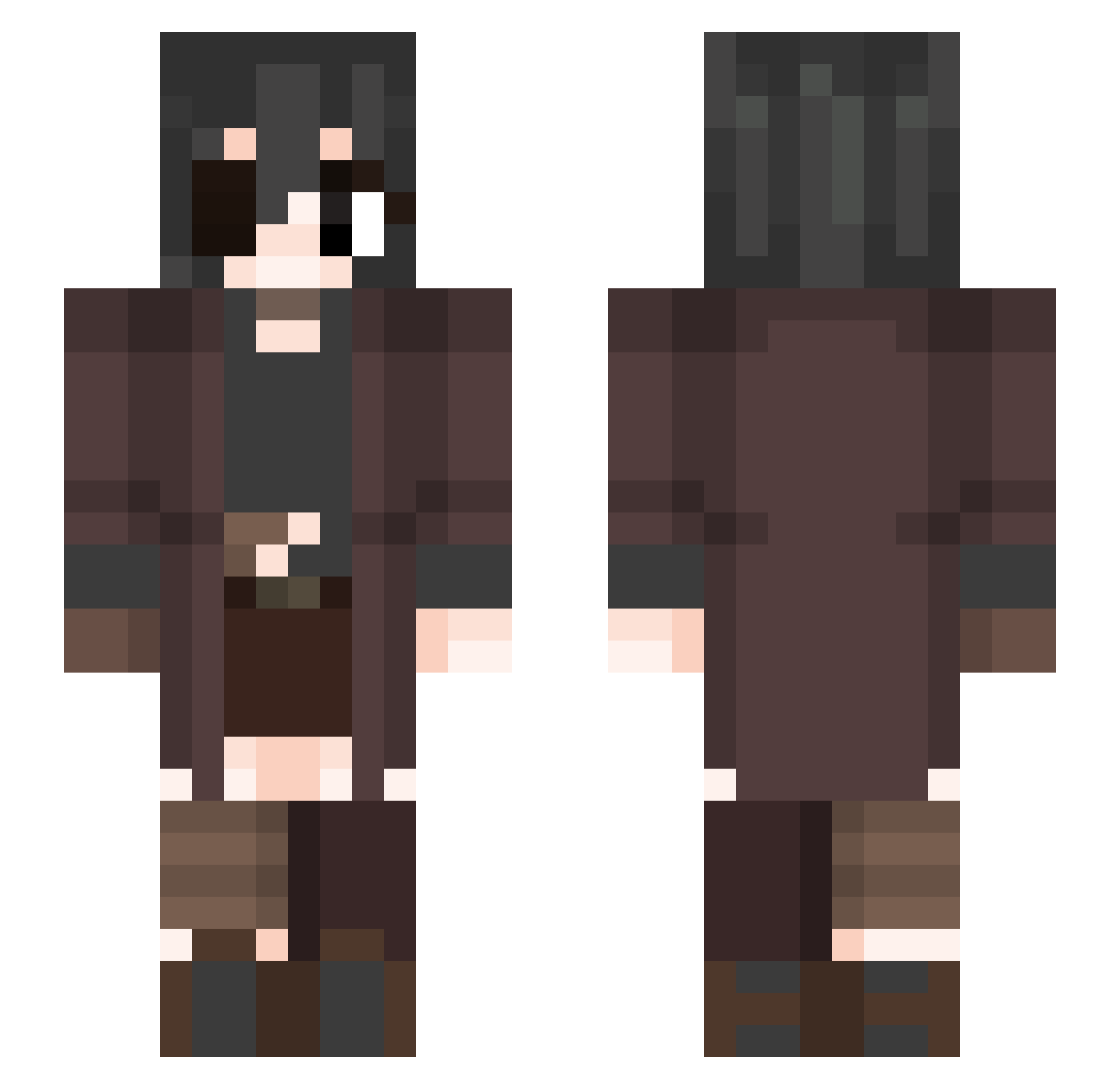 StarGamerYt Minecraft skin, front and back view