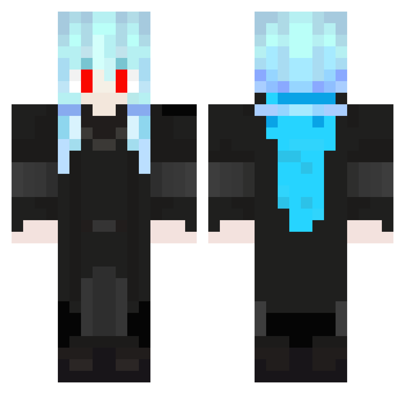 MitsuruKatsu Minecraft skin, front and back view