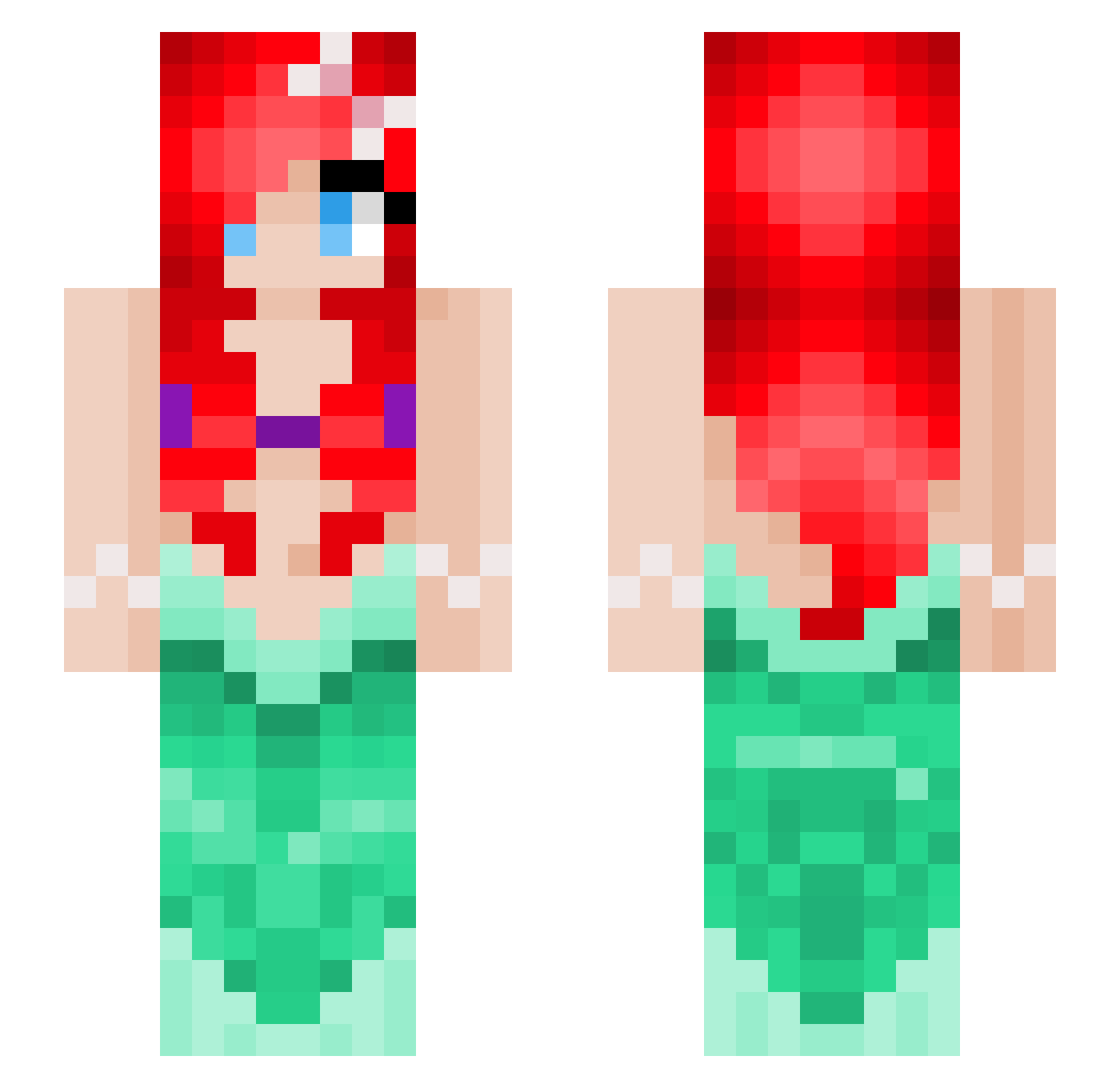 Padfoot7 Minecraft skin, front and back view