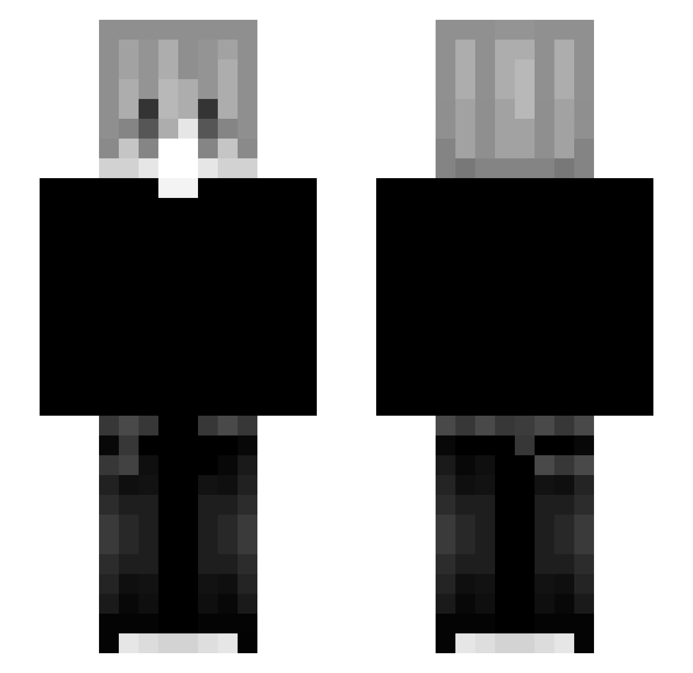 spikelilo Minecraft skin, front and back view