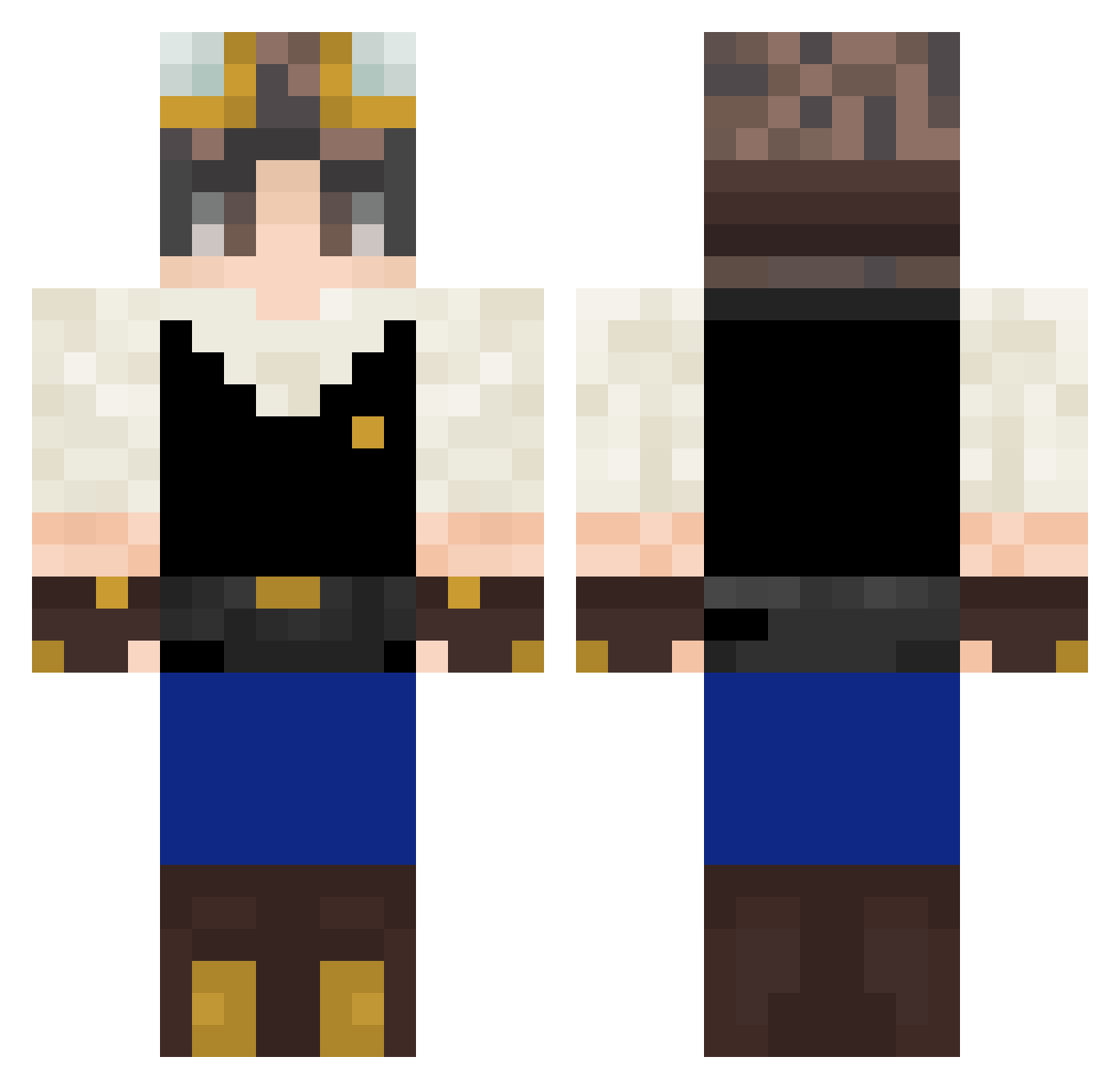 FlashCsoki4233 Minecraft skin, front and back view