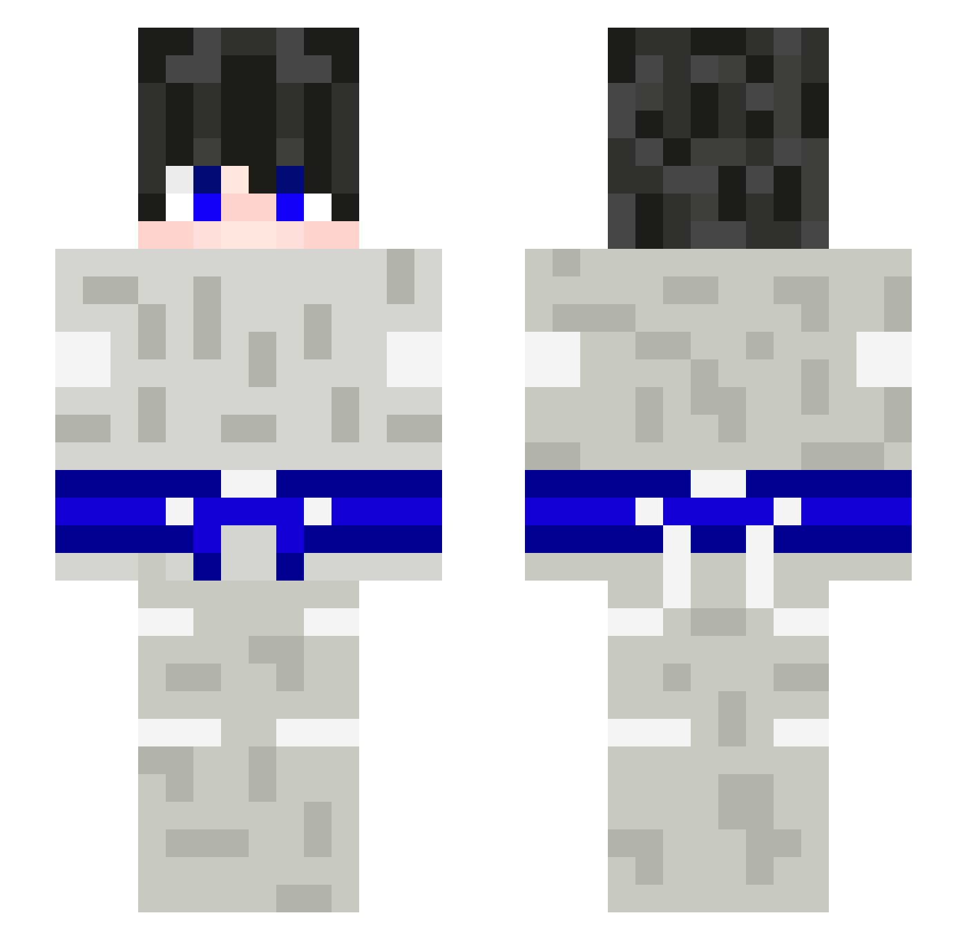 IBlameMihung Minecraft skin, front and back view