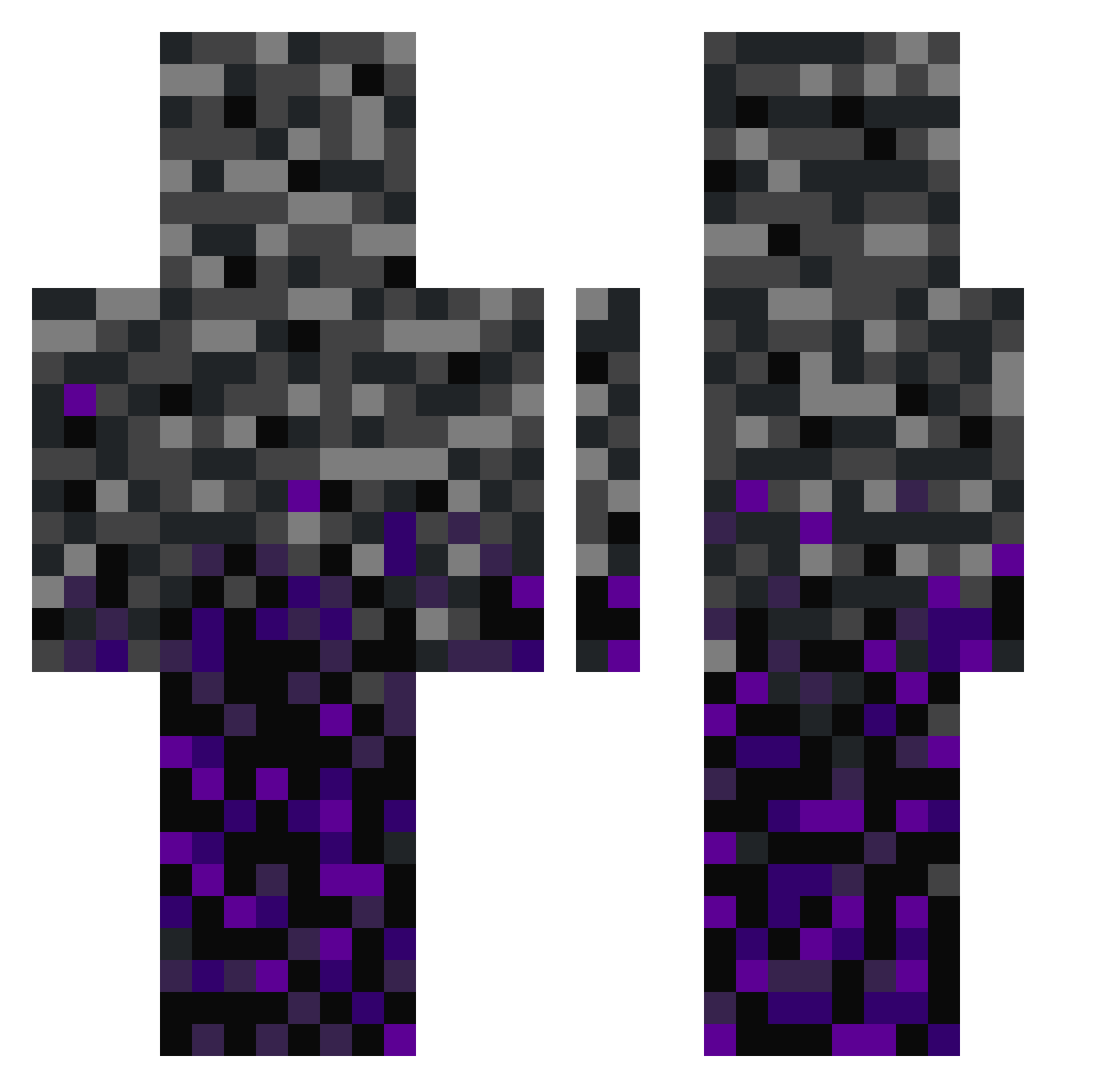 TheGhostSniper12 Minecraft skin, front and back view