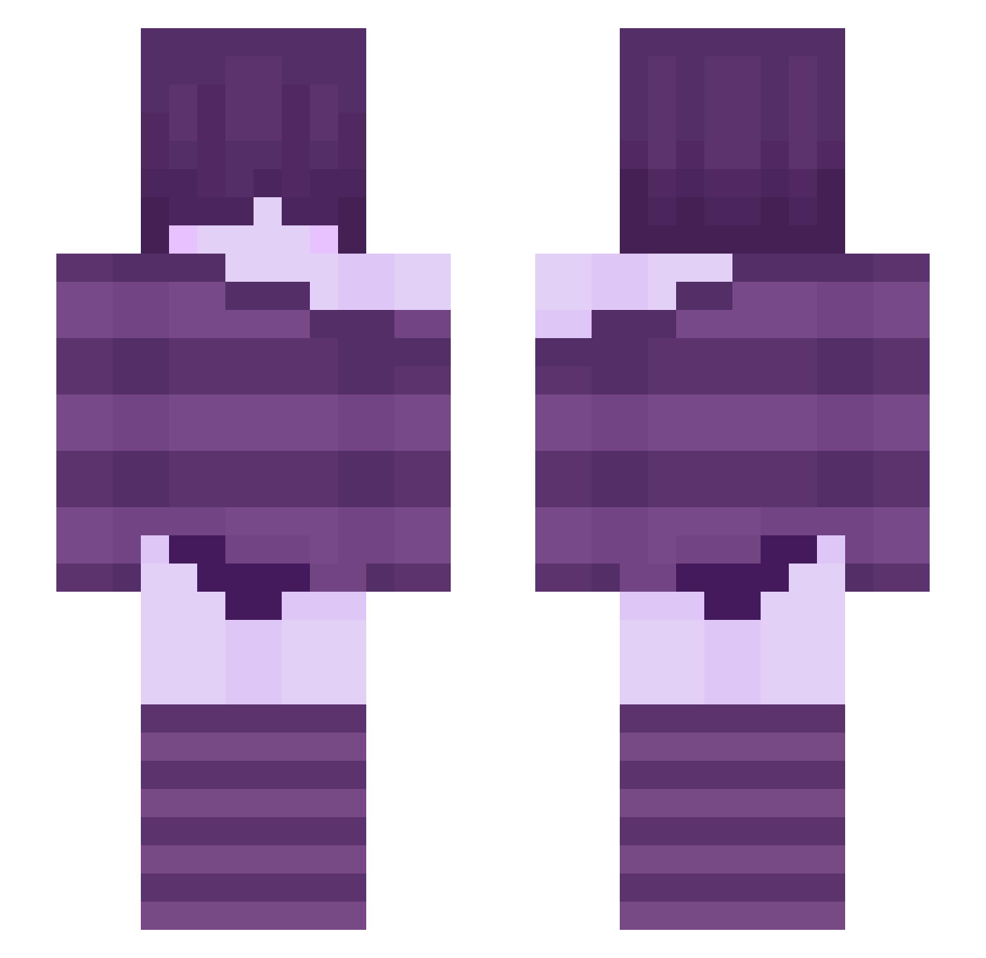 SuperNova1316 Minecraft skin, front and back view
