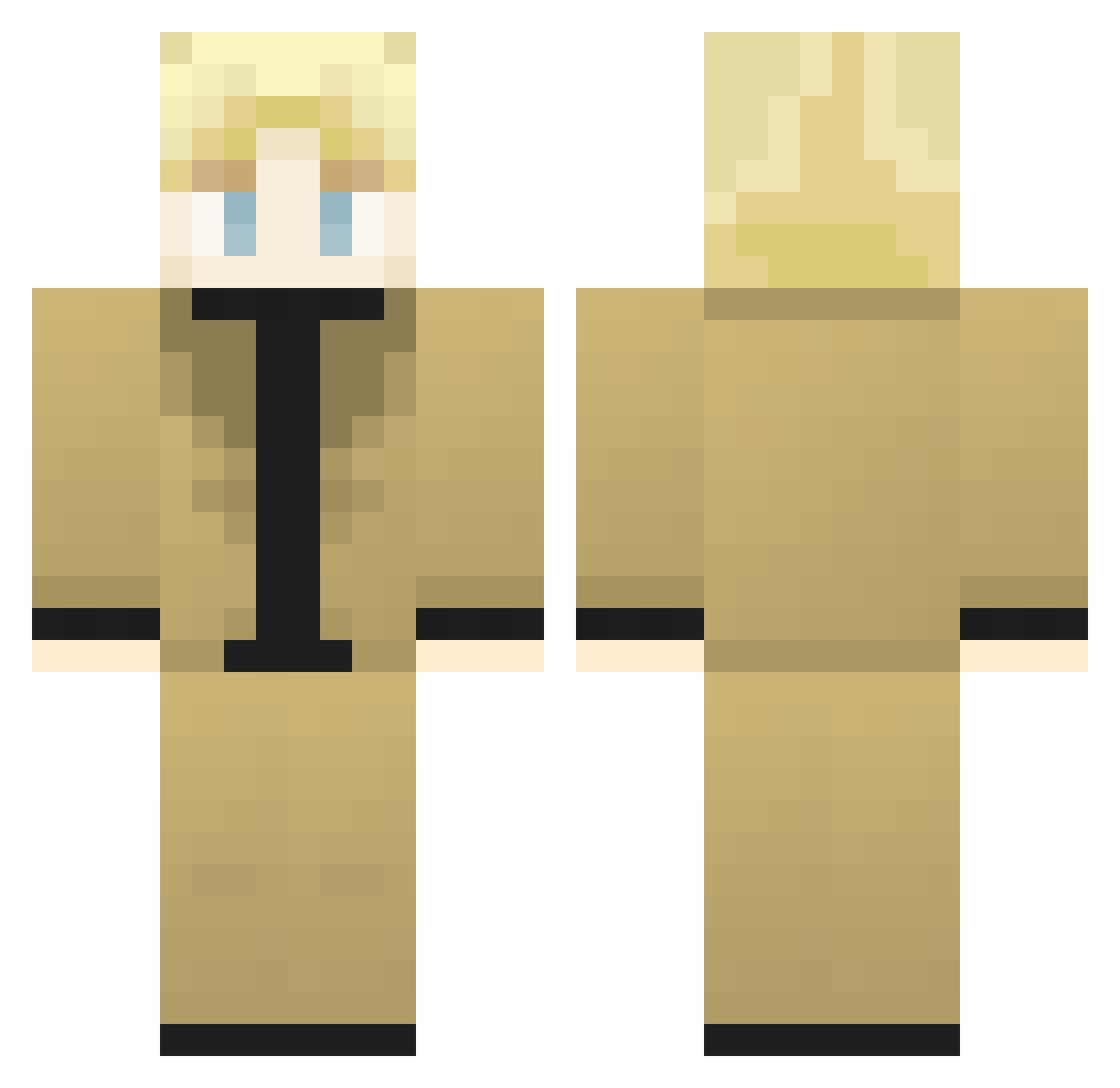 Qu3en11 Minecraft skin, front and back view