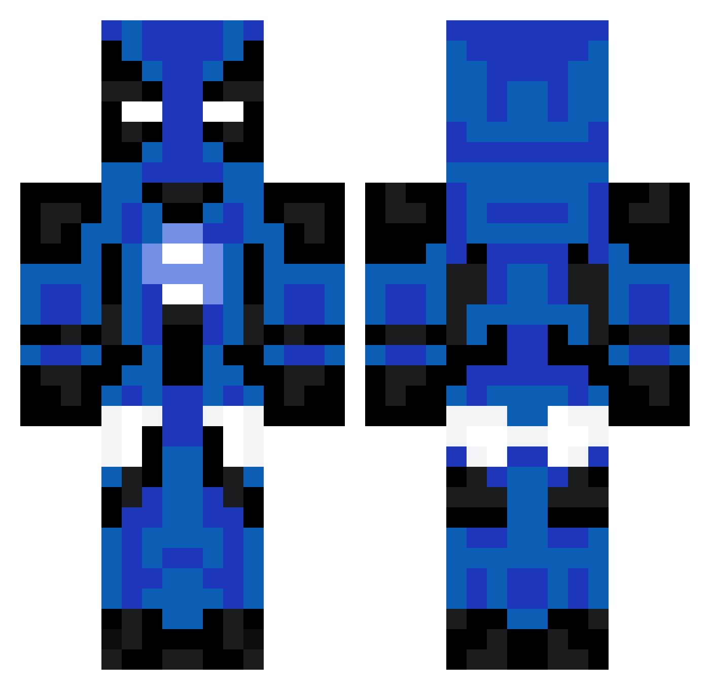 BassieAdventure Minecraft skin, front and back view
