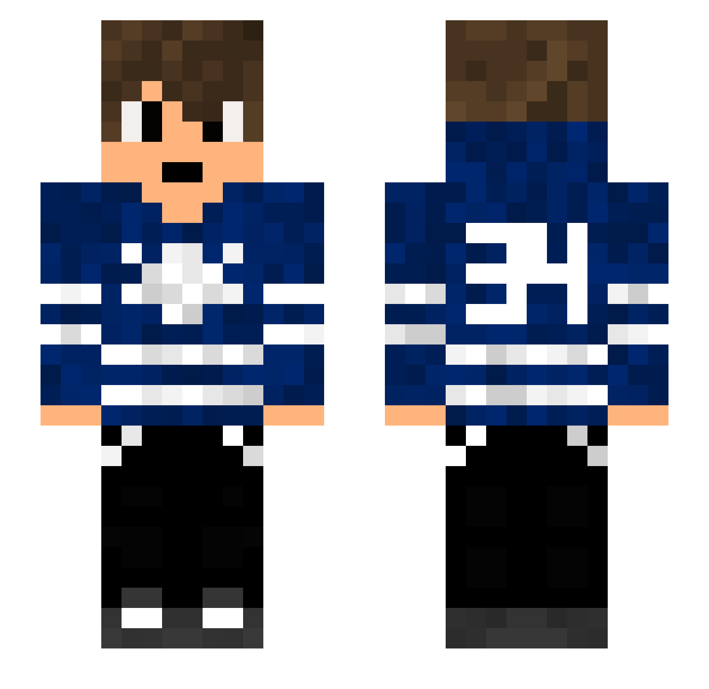 cbooth Minecraft skin, front and back view