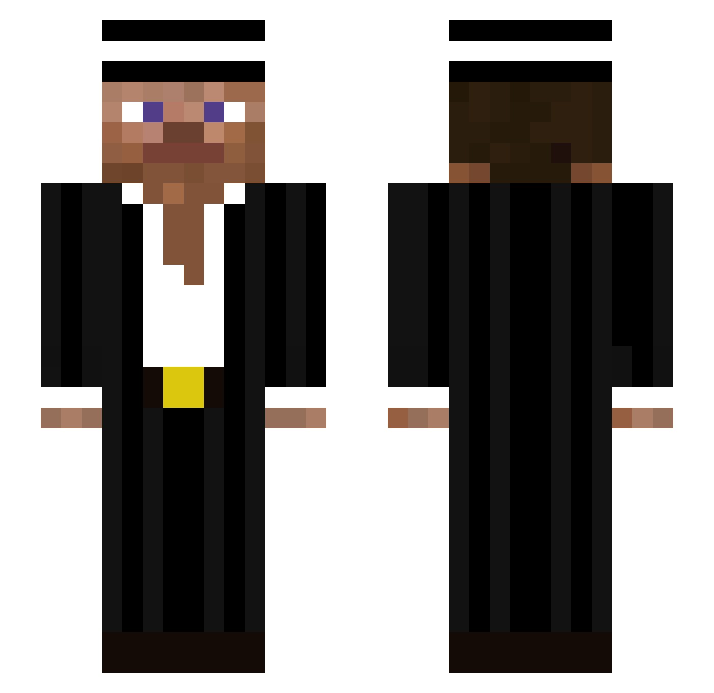 F5M17 Minecraft skin, front and back view