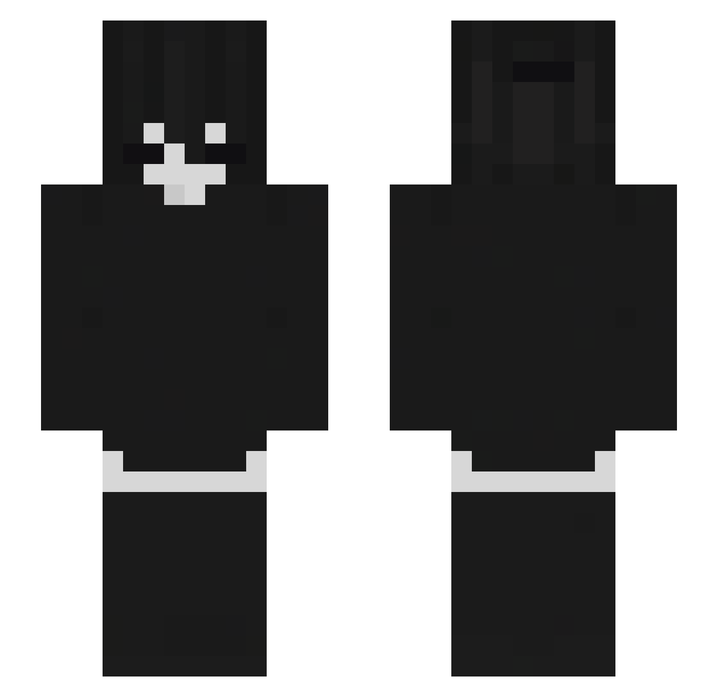 7cav Minecraft skin, front and back view