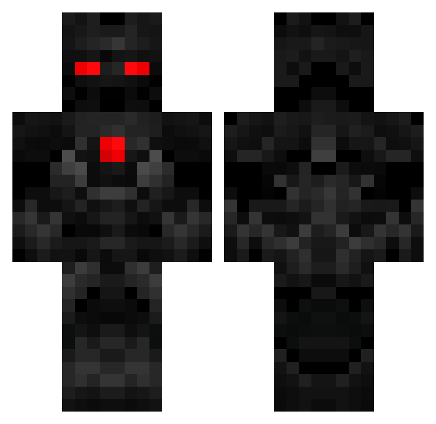 polisman Minecraft skin, front and back view