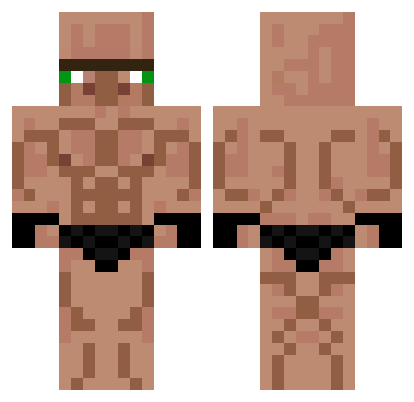 Tim_0908 Minecraft skin, front and back view