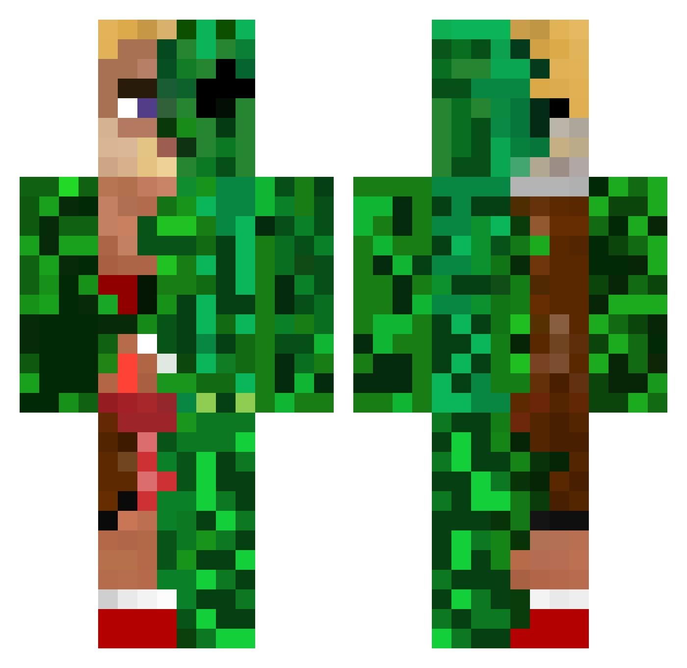 I_G0y Minecraft skin, front and back view