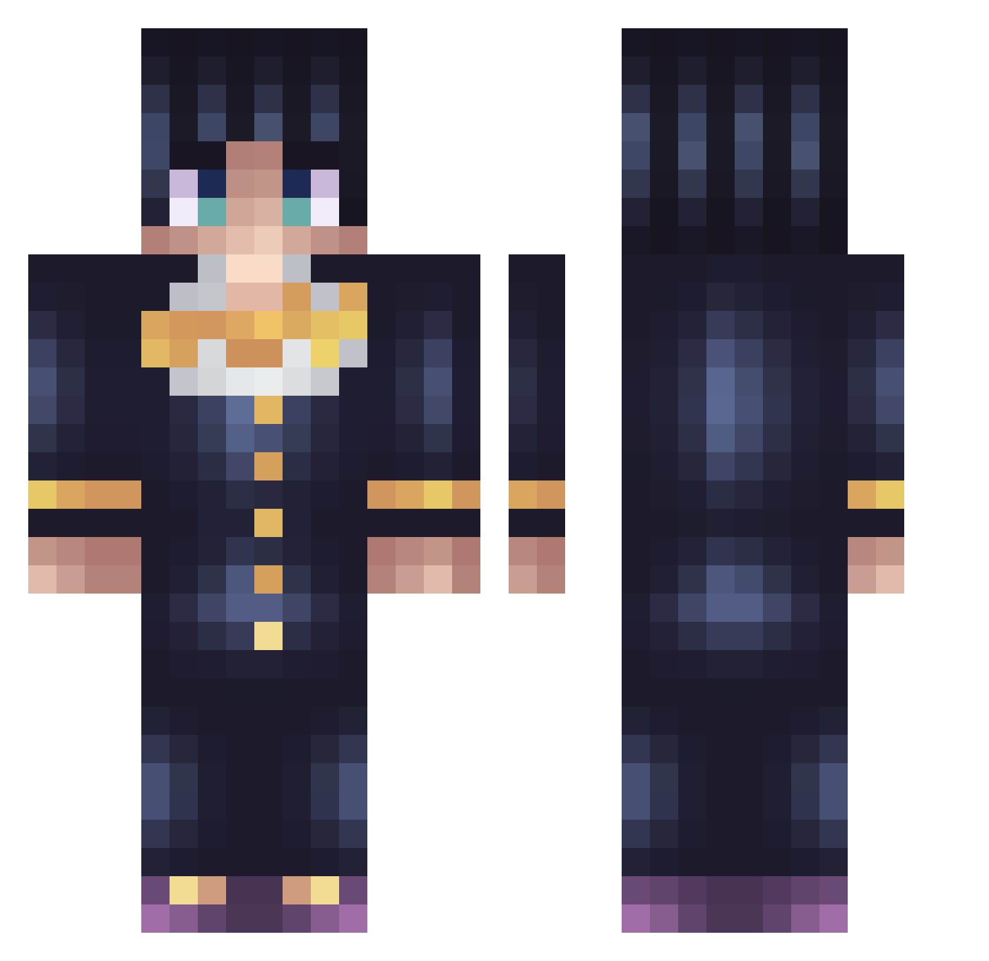 gabrilele_074 Minecraft skin, front and back view
