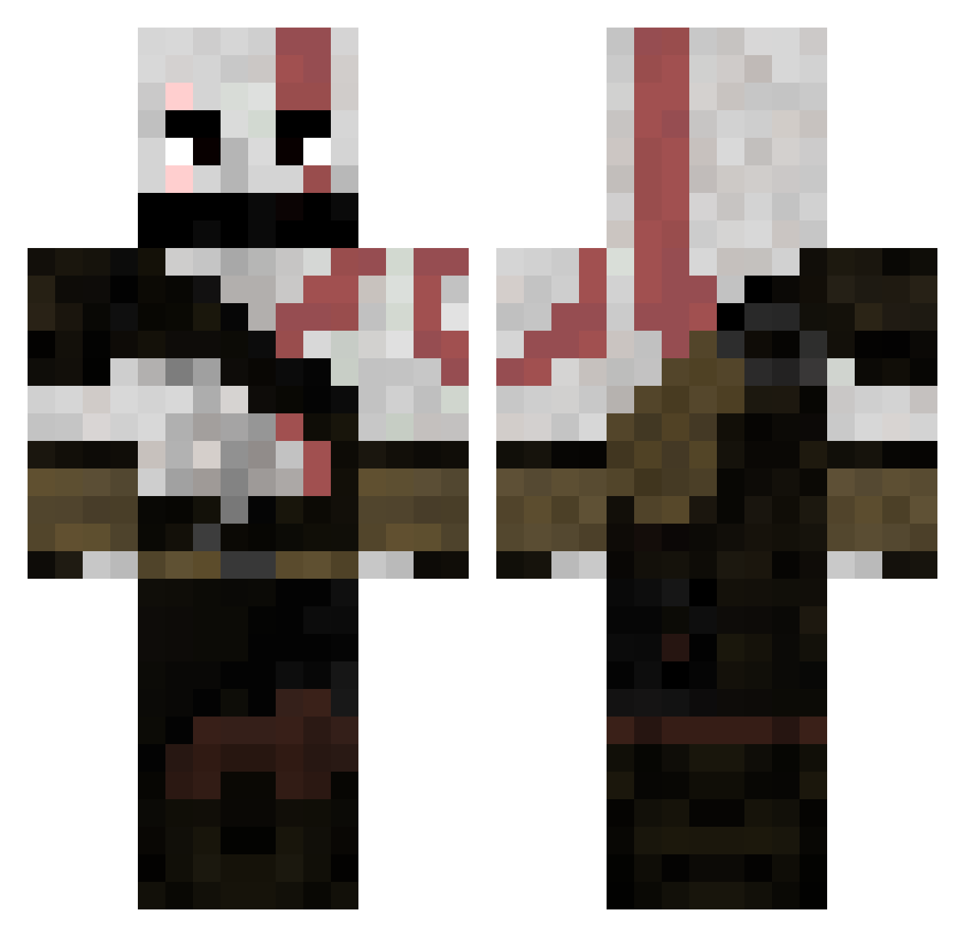 Bobaderilfa7al Minecraft skin, front and back view