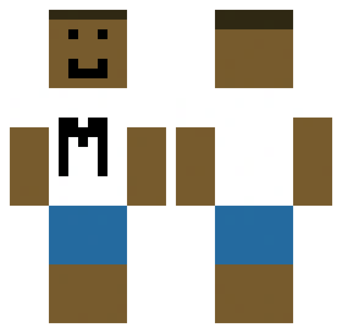 xX69MadMika69Xx Minecraft skin, front and back view