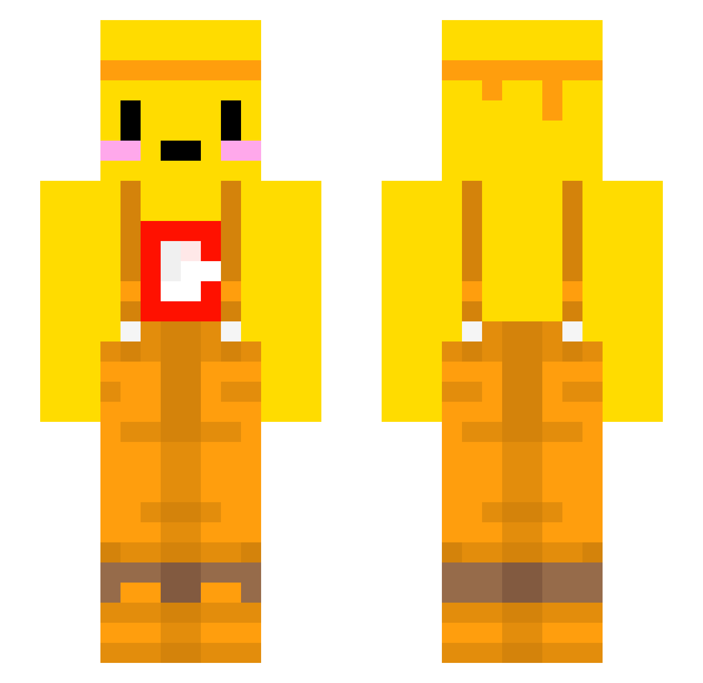 Str3psils_ Minecraft skin, front and back view