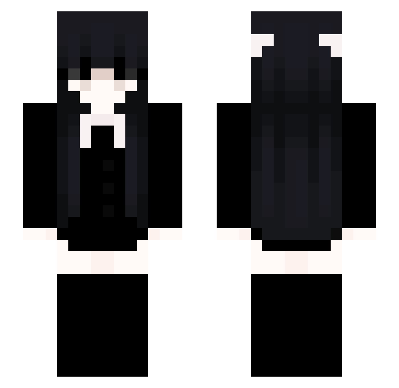TeenyTinyTosh Minecraft skin, front and back view