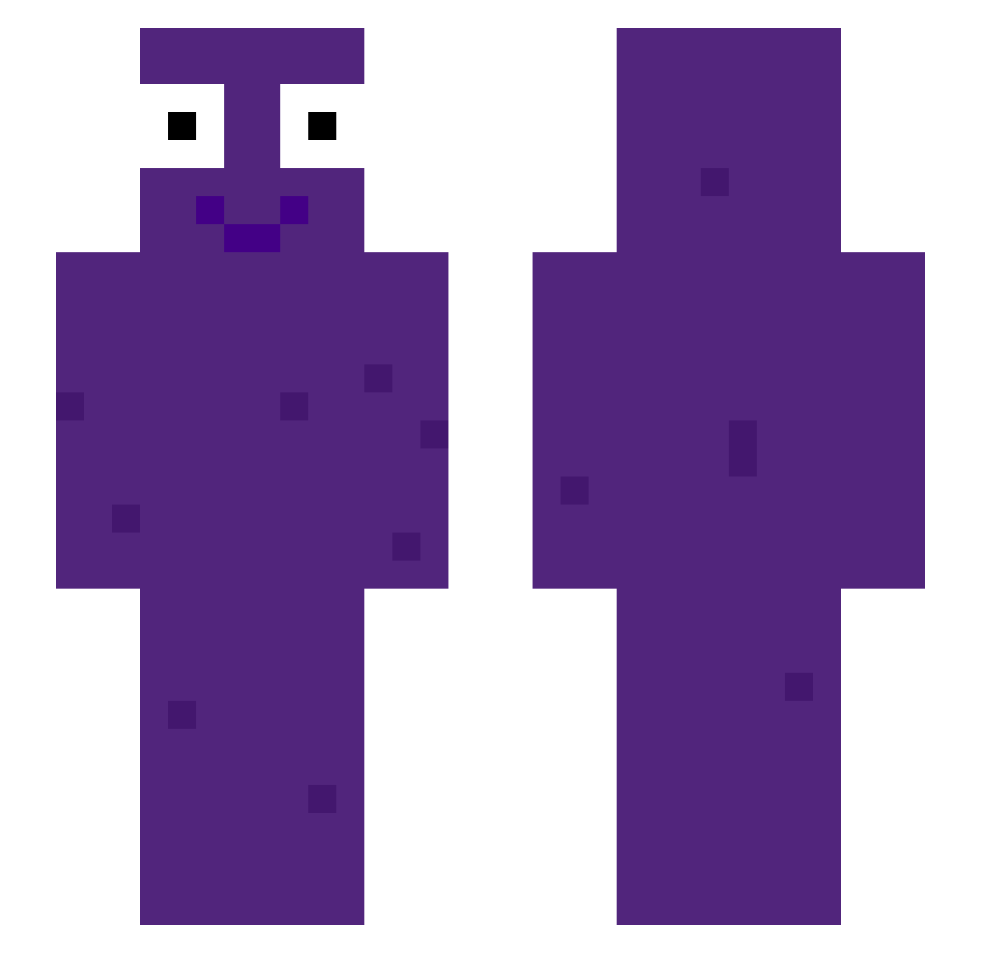 Kothares Minecraft skin, front and back view