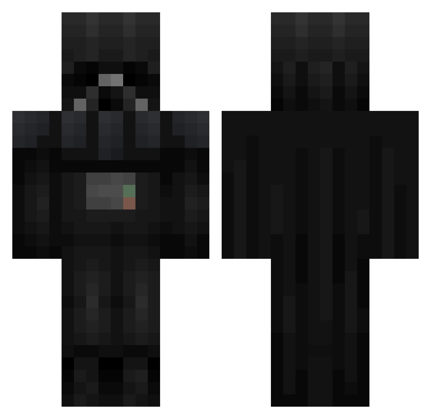 wooluey1 Minecraft skin, front and back view
