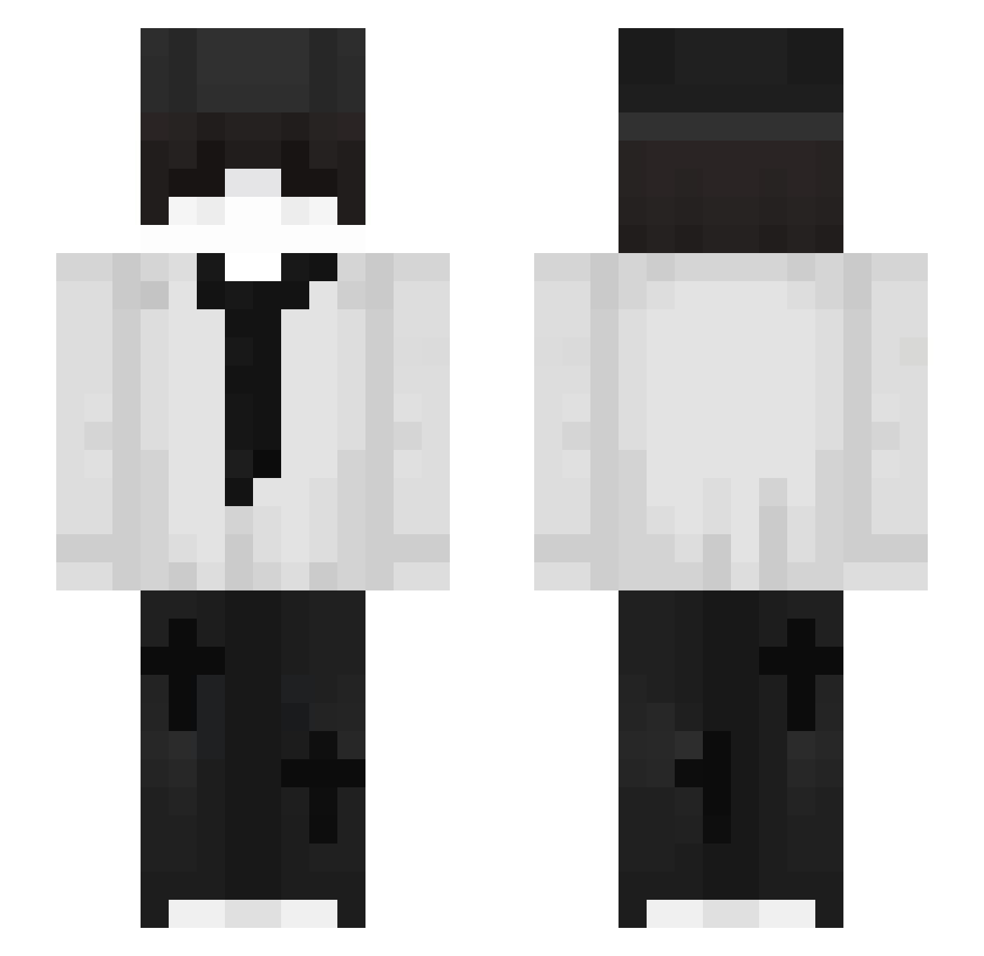 kynexx Minecraft skin, front and back view