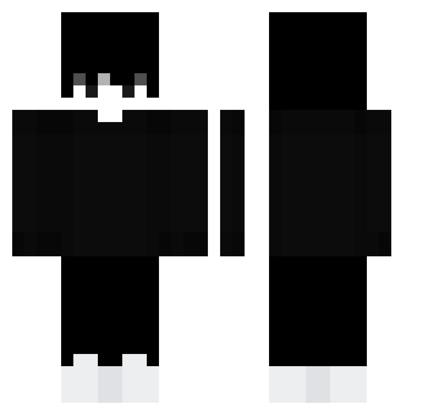 D4RKNESS_MC Minecraft skin, front and back view