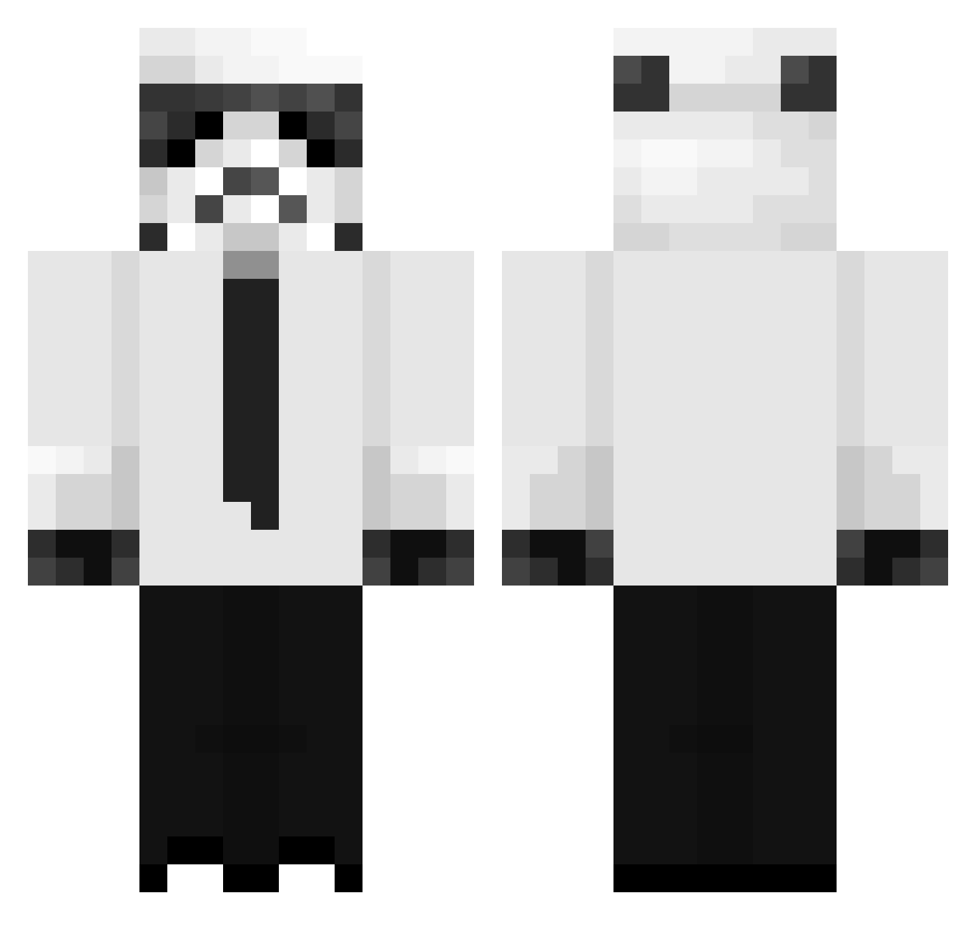 icantaimbroe Minecraft skin, front and back view