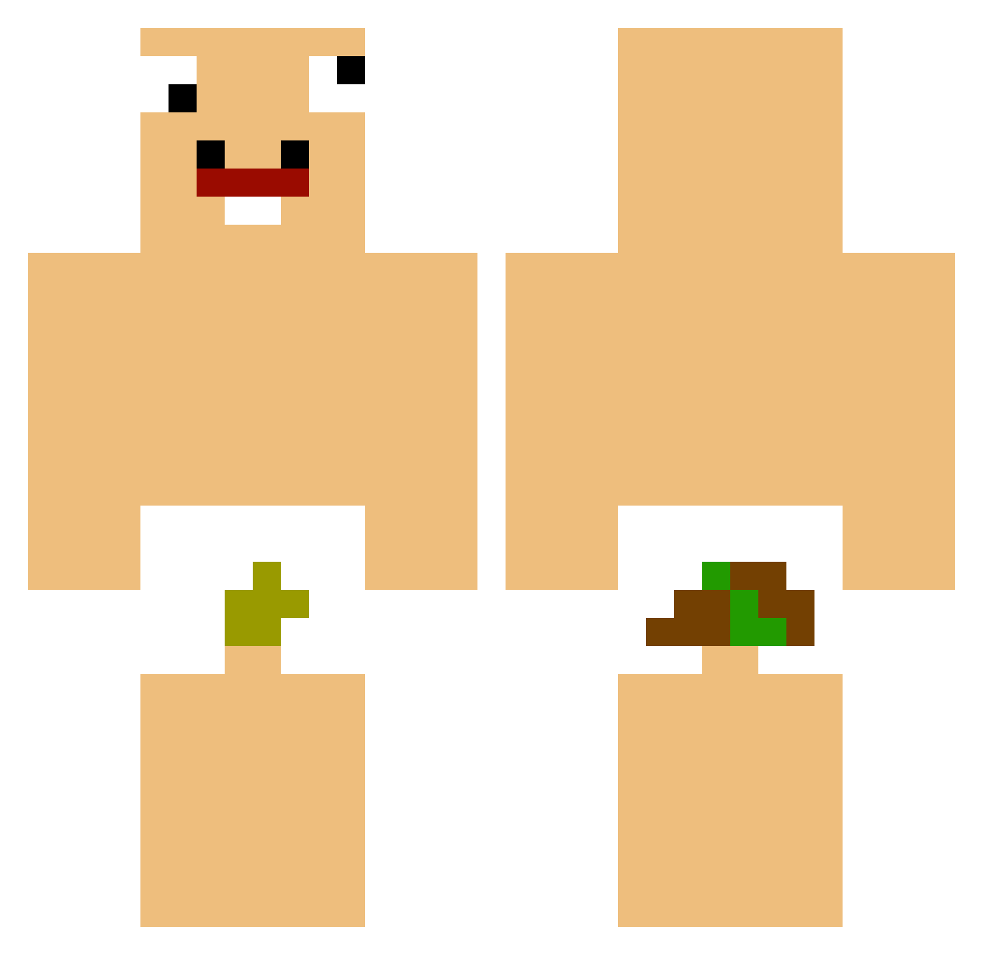 RyGuy143 Minecraft skin, front and back view