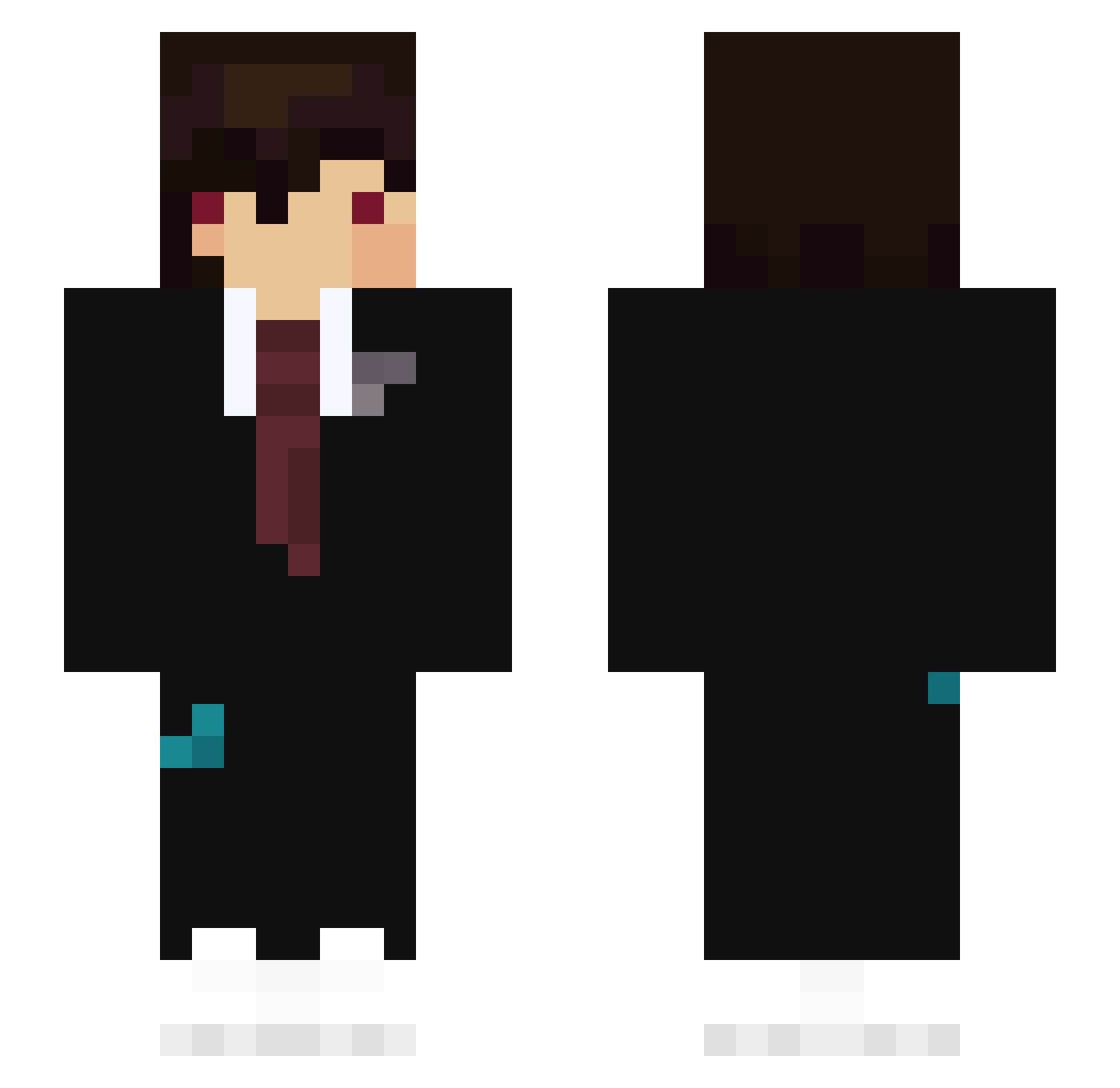 reotia Minecraft skin, front and back view
