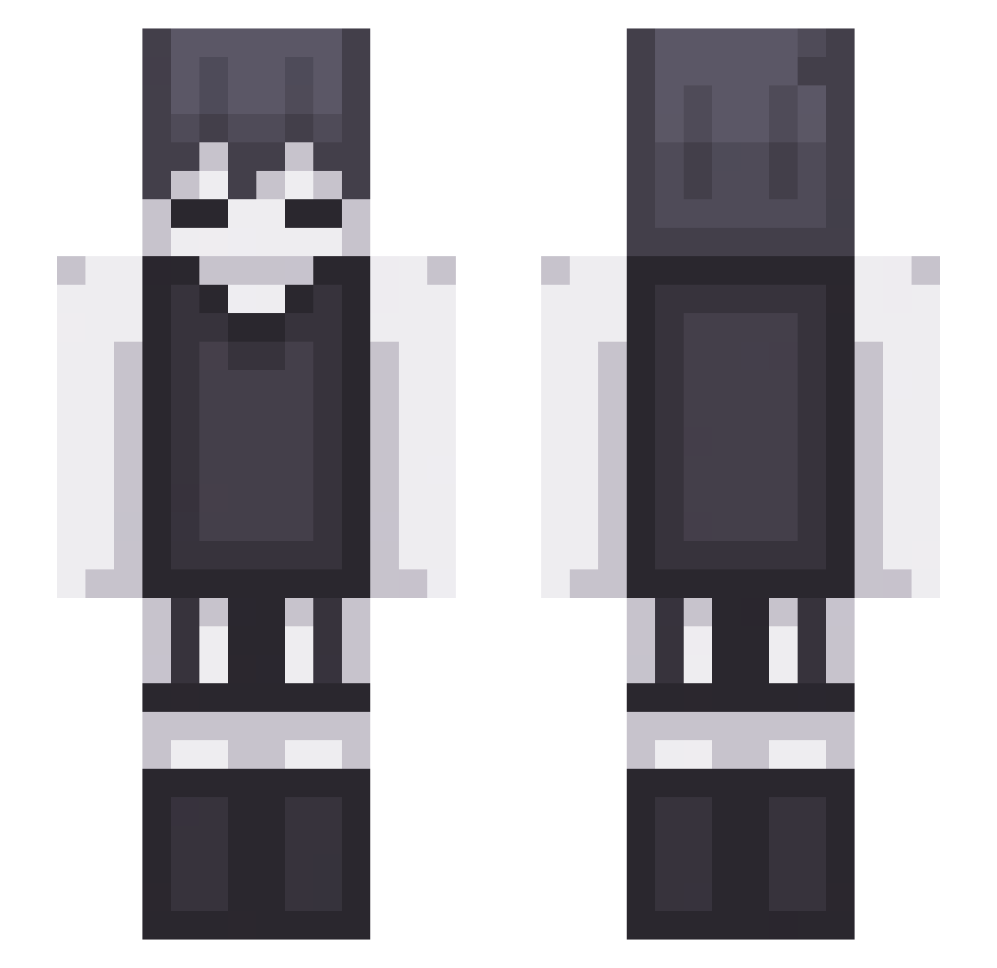 NotTaz_ Minecraft skin, front and back view
