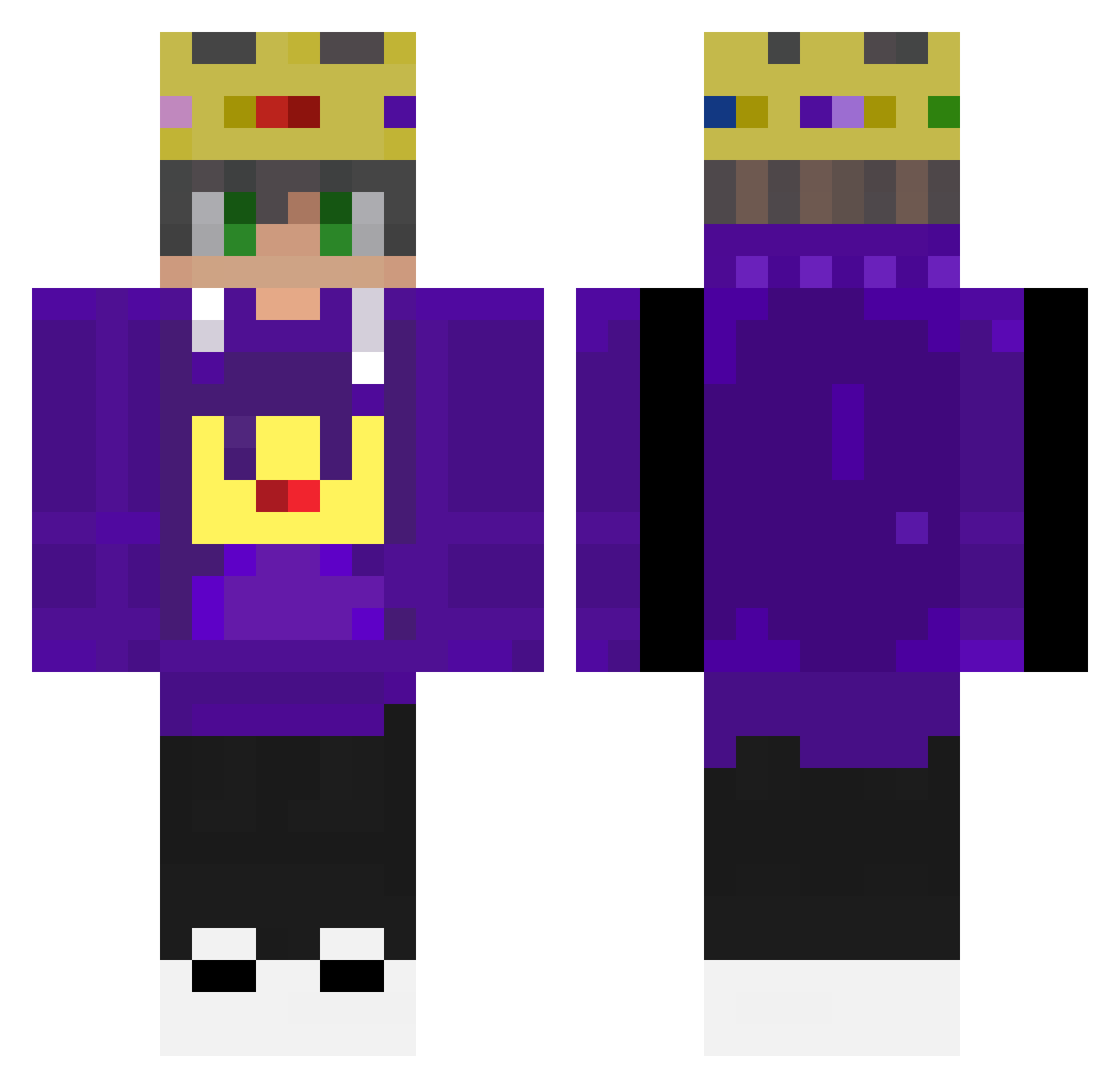 zdenk0_ Minecraft skin, front and back view