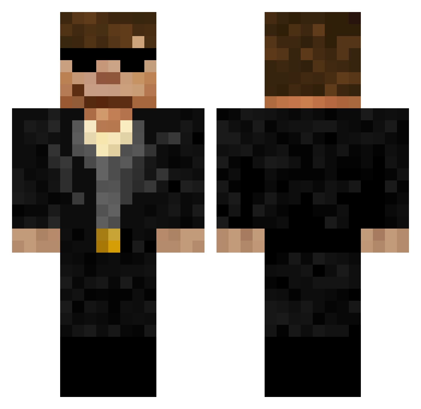 DaddyIssues96 Minecraft skin, front and back view