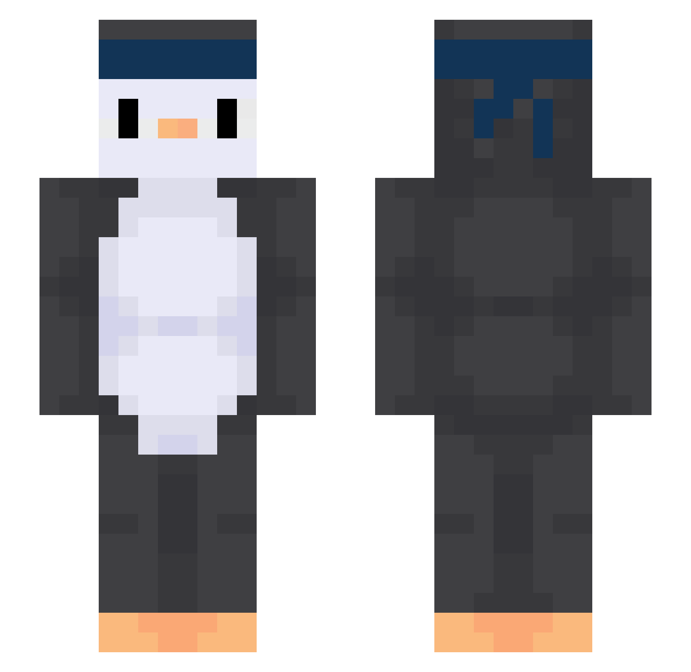 viv___ Minecraft skin, front and back view